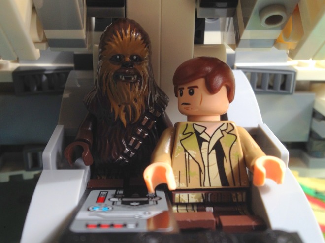 Han Solo LEGO minifig, LEGO Star Wars Han Solo, LEGO Star Wars Chewbacca, 